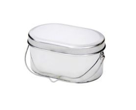 Котелок низкий 1,3 л крышка без ручек Роза Ветров