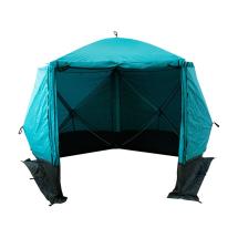 Шатер СЛЕДОПЫТ быстросборный, 5 стен, 3,4х3,25 м, h-2,30 м, S по полу 7,6 кв.м, цвет Waterfall