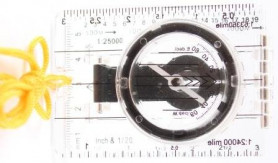 Компас планшетный жидкостный с визиром и линейкой