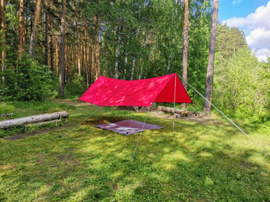 Тент-навес 3x4 м, с комплектом стоек Пингвин