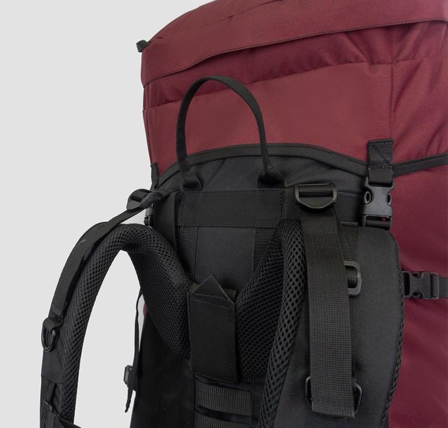 Рюкзак туристический Кодар 100 бордовый, Манарага