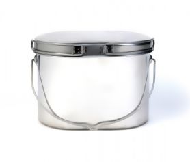 Котелок низкий 4,5 л крышка с ручками Роза Ветров