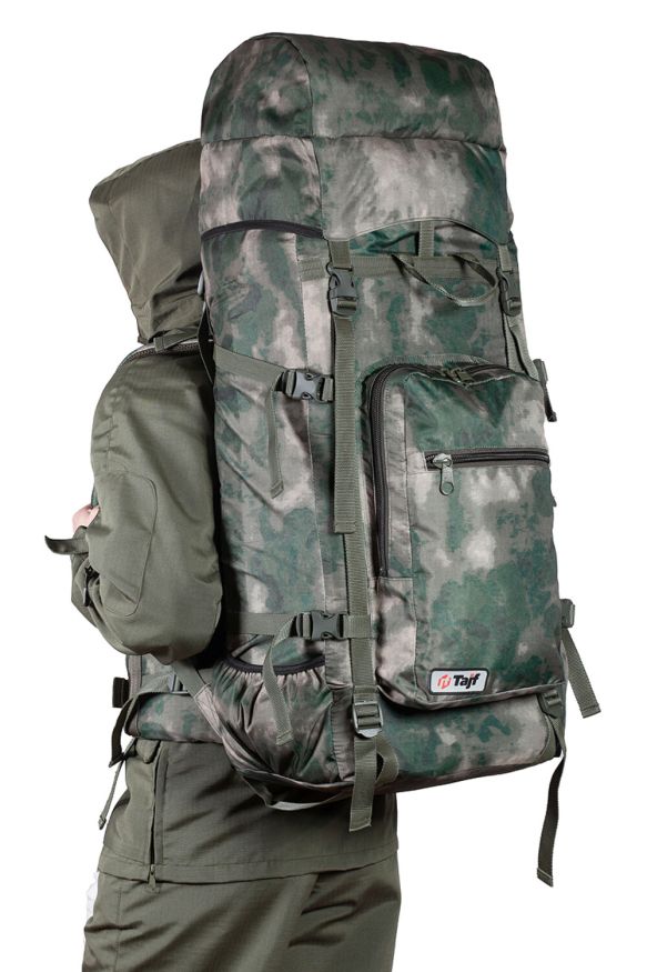 Рюкзак туристический Оптимал 6, мох, 80 л, ТАЙФ