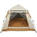 Палатка туристическая Печора-3 зонтичного типа, 240*240*155 см, бежевая