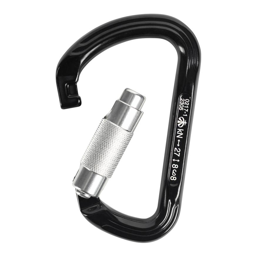 Карабин трапеция алюминиевый автомат с трехтактной блокировкой, Keylock, Вертикаль