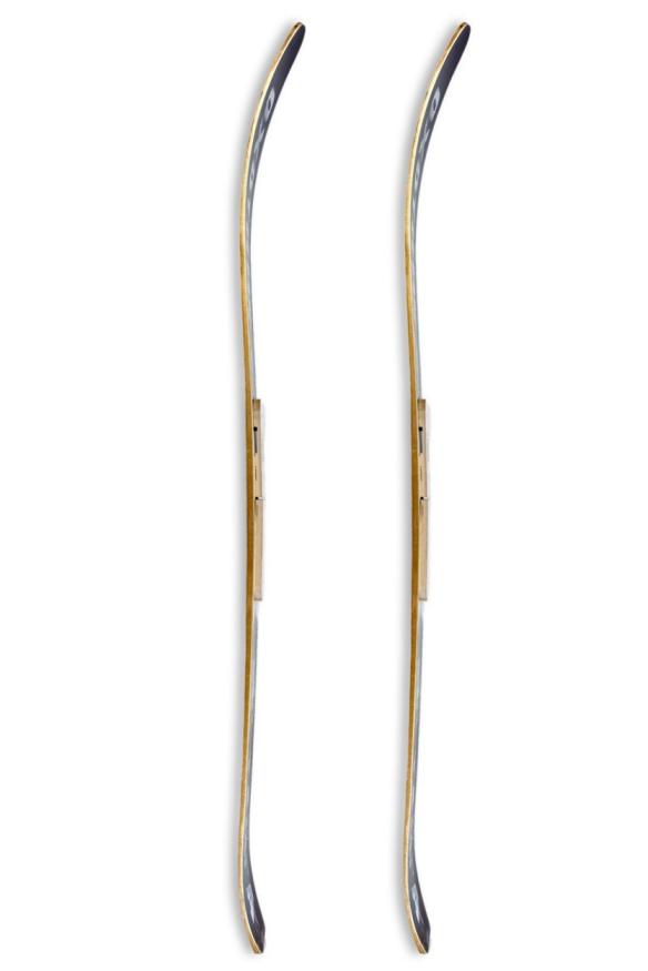 Лыжи Тайга/Охотник, дерево-пластик, длина 175 см, ширина 110 мм, с накладками