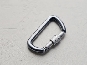 Карабин стальной GURU Typhoon Screw, GURU (вспомогательный, не для страховки)