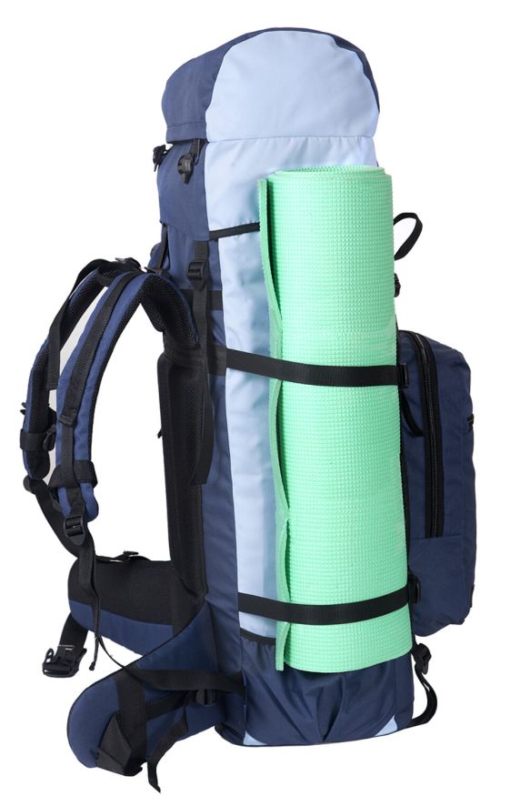 Рюкзак туристический Оптимал 4, синий-голубой, 80 л, ТАЙФ