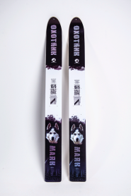 Лыжи ОХОТНИК, дерево-пластик, длина 155 см, ширина 15 см