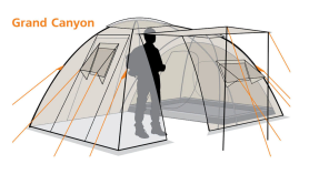 Палатка Grand Canyon 4, цвет royal, Canadian Camper