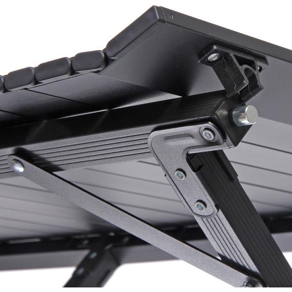 Стол кемпинговый складной, 114*59*43 см, цвет: чёрный, каркас алюминий