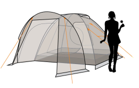 Палатка Rino 4 цвет royal, Canadian Camper