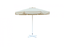 Зонт круглый (d=3 м, 8 спиц) сталь цинк, с воланом