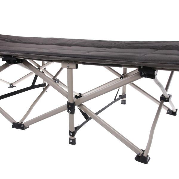 Раскладушка кемпинговая складная 188*66*41 см, черный