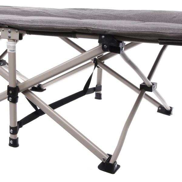 Раскладушка кемпинговая складная 188*66*41 см, серая