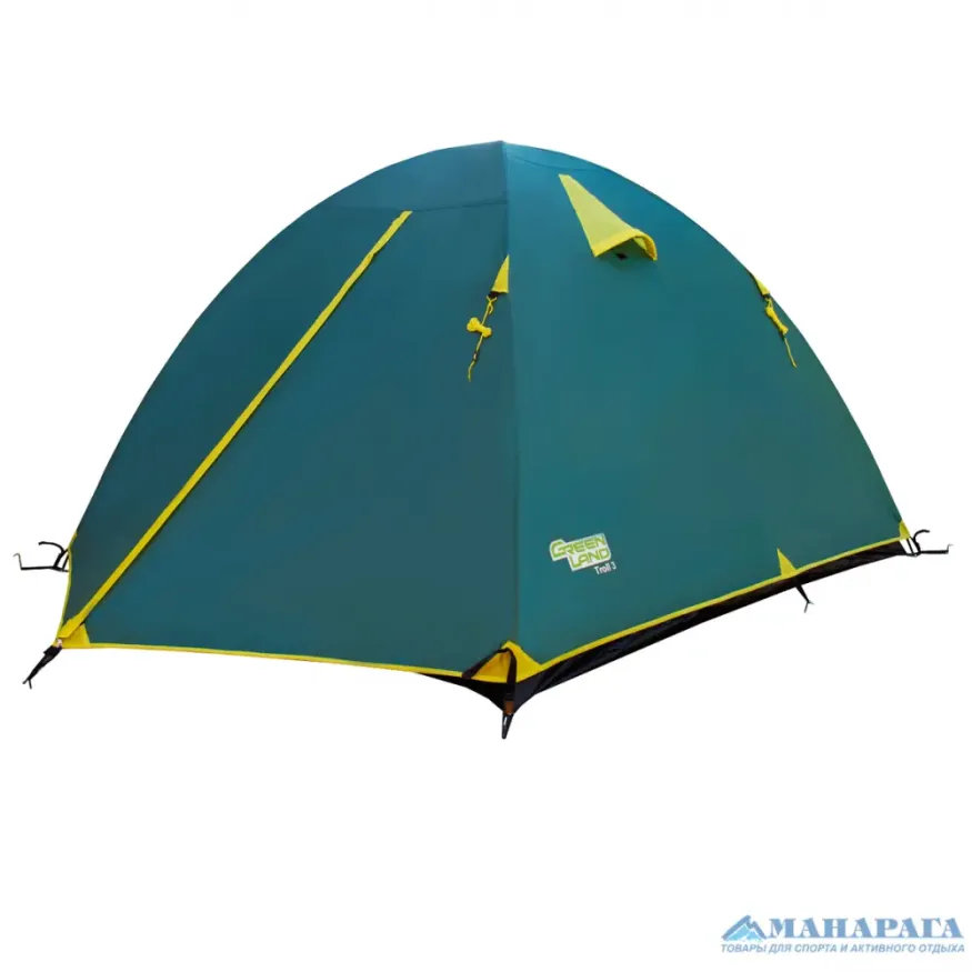 Палатка Troll 3, зелёный цвет, GreenLand
