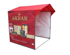 Торговая палатка Домик 1,5х1,5, каркас из трубы, диаметром 18 мм